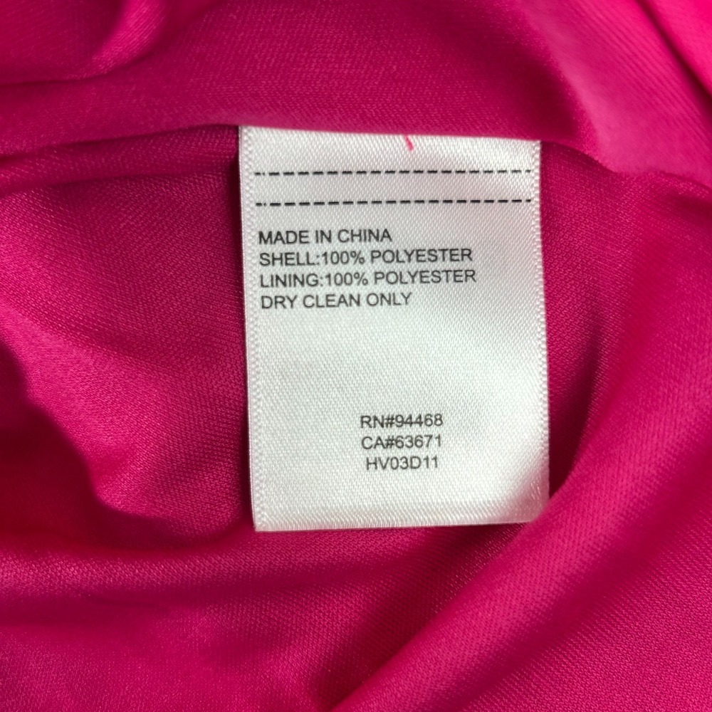 Laundry‎ by Shelli Segal A Line Dress Womens 16 Fuchsia Purple Tiered Sleeveless - Picture 7 of 12